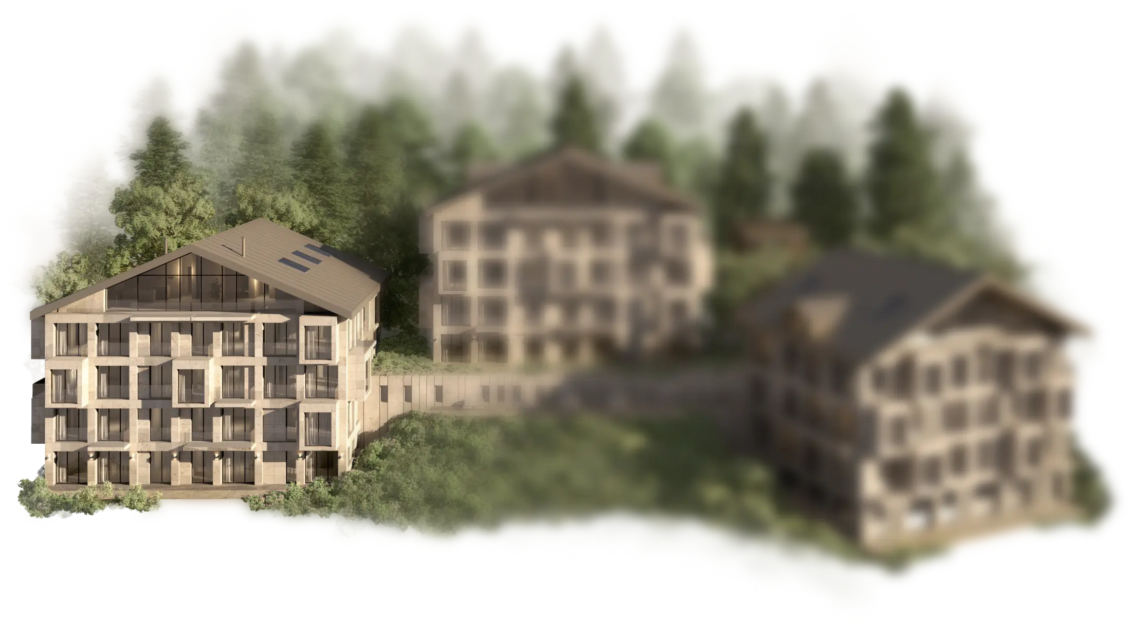 Selected house (others blurred)